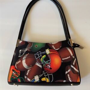 Small women’s football shoulder bag